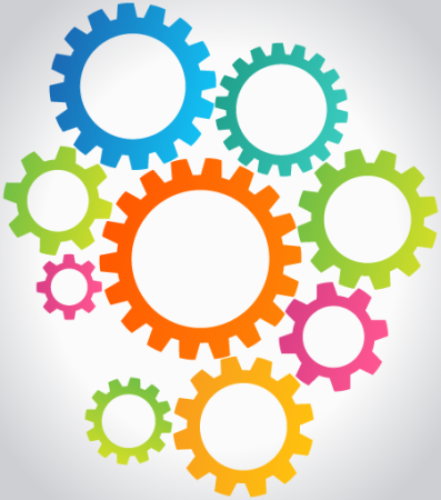 Multiple gears illustration