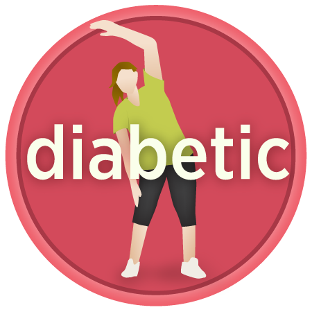 badge icon of diabetic illustrations