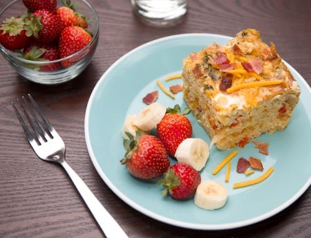 Slow cooker egg casserole