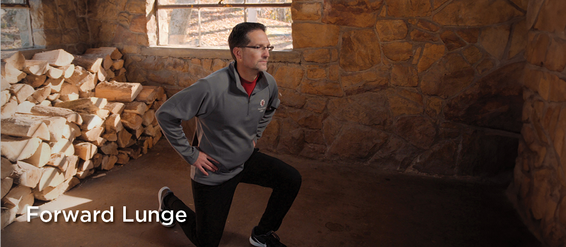 forward lunge cold-weather sports warmups