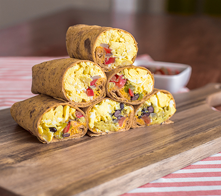 Breakfast burritos, recipe