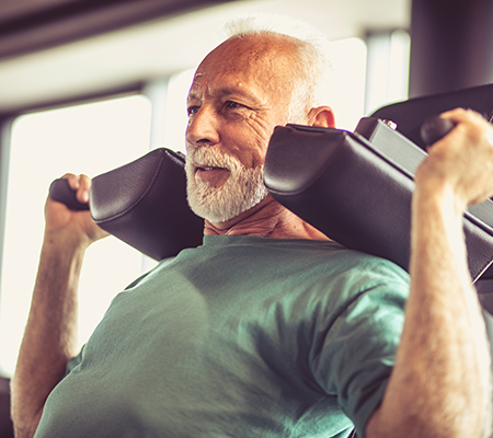 Man working out - Good form for a safe workout