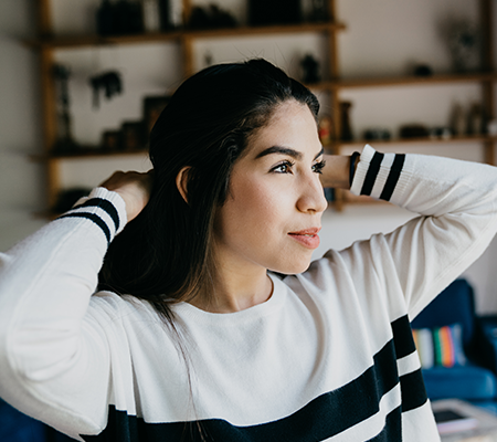 Image of woman smiling - Botox treatment