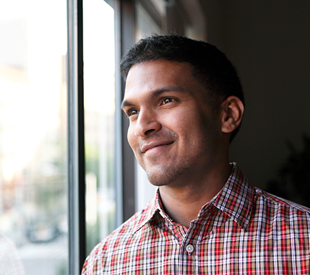 memory clinics - man looking out a window