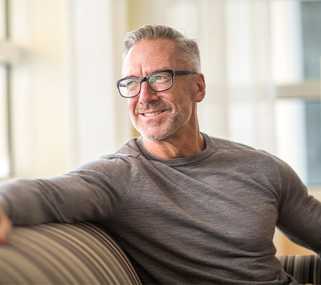 Man thinking about new prostate cancer therapy